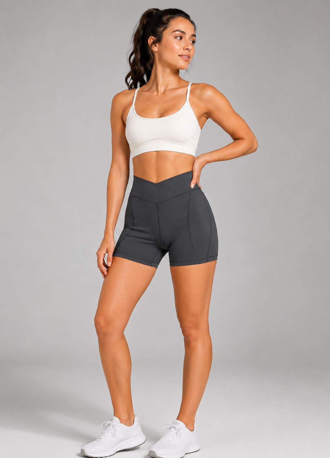 V Front biker Shorts